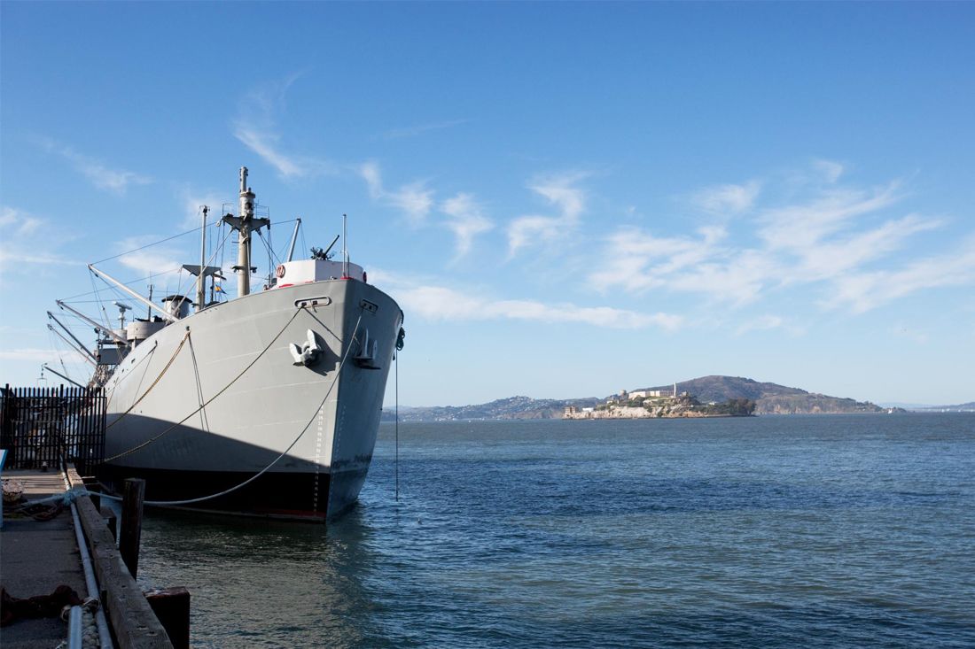 barge that needs blasting in san diego